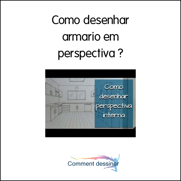 Como desenhar armario em perspectiva